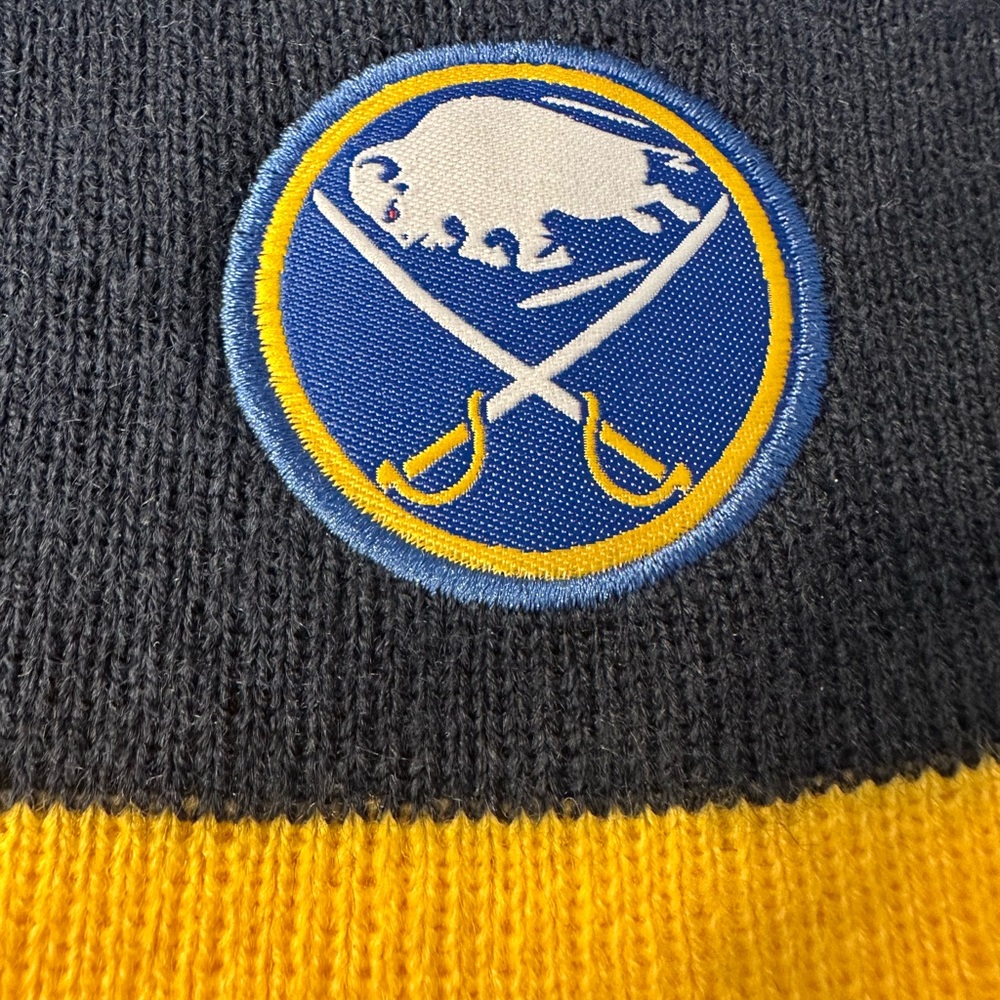NHL Blue and Yellow Beanie Hat - Picture 4 of 6
